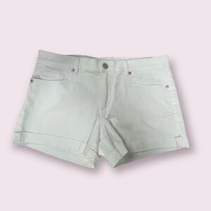Loft NWT white denim cuffed shorts Sz 30